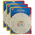 Hygloss Products Round Paper Lace Doilies, White, 8in, PK300 10081